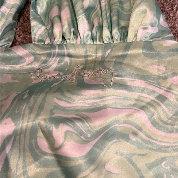 House of Sunny Mint and White Swirl Top - Picture 2 of 6